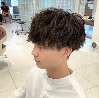 ショート パーマ メンズ 【メンズ特化】 池田大成✂︎のヘアスタイル