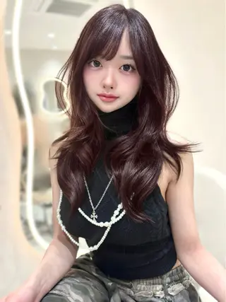 ロング カラー MIYOSHI RIRIのヘアスタイル