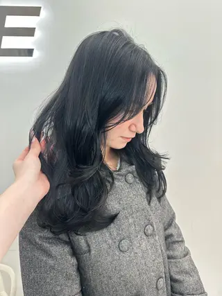 セミロング カラー ヘアアレンジ 大人っぽ中韓レディ ヘア🤍MAOのヘアスタイル
