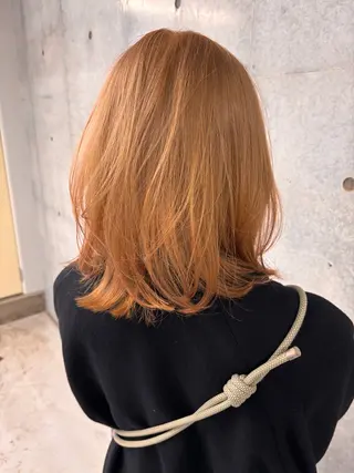 セミロング カラー yuuna/ ハッシュカット🎀のヘアスタイル