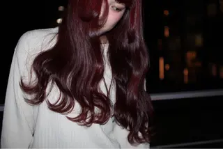 ロング カラー ras hairdesign所属・心斎橋 ママ美容師 笹 友加里のヘアスタイル