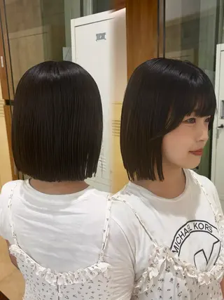ミディアム Natsuki/韓国 ボブ/レイヤーカットのヘアスタイル