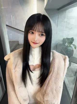 ロング カラー あなたのお悩み改善" You"💚❤️💛のヘアスタイル