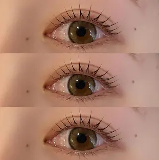 マツエク・マツパ hiyori /透明 感ピンク/ラベンダーのマツエク・マツパデザイン