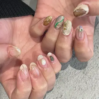 ミディアム m kaori𓃟のネイルデザイン