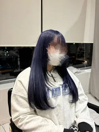 ロング カラー ヘアアレンジ 似合わせカットカラー 💎モエのヘアスタイル