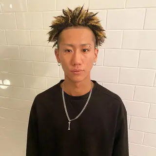 ショート カラー パーマ ヘアアレンジ メンズ キッズ ネイル マツエク・マツパ 中元 淳のヘアスタイル