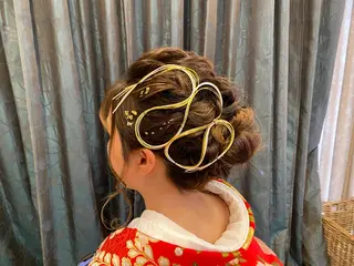 セミロング ヘアアレンジ マツエク・マツパ 鈴木 沙羅のマツエク・マツパデザイン