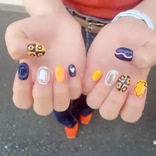 セミロング カラー パーマ ヘアアレンジ メンズ キッズ ネイル マツエク・マツパ アイブロウ Salon Ｋのネイルデザイン