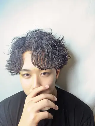 メンズ メンズ特化/上野 暖色カラー ダイチのヘアスタイル