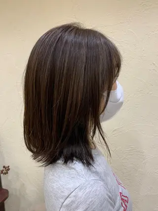 ミディアム in'dexhair U所属・ブリーチ🌈ハイトー ンカラー ✨アニカ✨のヘアスタイル