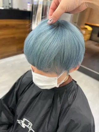 ショート カラー いろあそび所属・ショート/ウルフ カットモデル募集のヘアスタイル