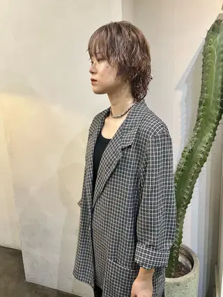 ショート カラー 千葉 郁也のヘアスタイル