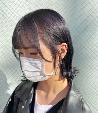 ミディアム 🫧顔周りカット 🫧樫村優香のヘアスタイル