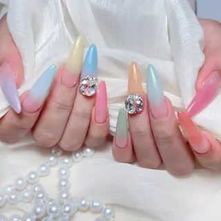 ネイル M🌷nail 長さだし専門店のネイルデザイン
