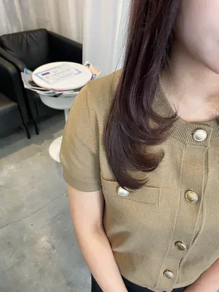 セミロング 顔周りカット 🎀サヤカ🎀のヘアスタイル