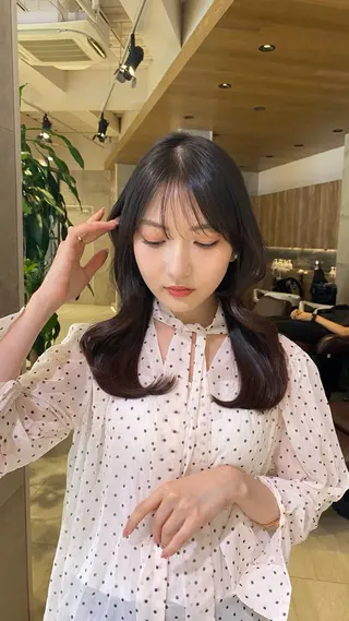 セミロング ボブ／レイヤーモデル 募集中🫧ゆい🌼のヘアスタイル