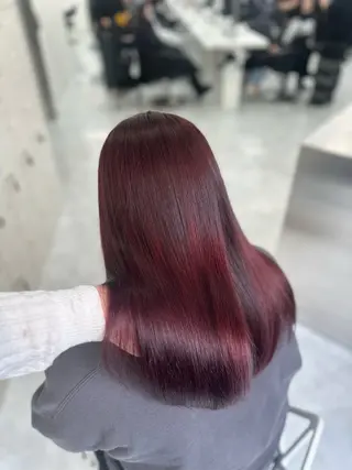 ロング カラー mina/暖色カラー 🥀韓国風カット🥀のヘアスタイル