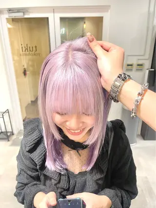 カラー 冬に向けて艶髪カラ ーHarusa🎀のヘアスタイル
