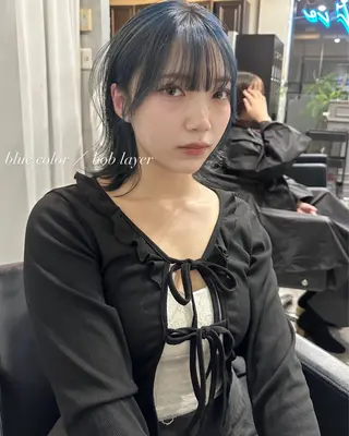 ミディアム カラー 🫧🇰🇷韓国ヘア レイヤー🐺Yutaのヘアスタイル