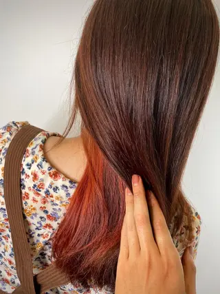 セミロング カラー salowin梅田茶屋町suite所属・ハイトーンヘア/ 島崎　タクミのヘアスタイル