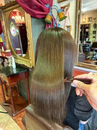 セミロング 【レイヤー/韓国風 /髪質改善】RINのヘアスタイル