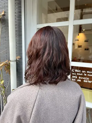 ミディアム カラー 大塚 陽彩のヘアスタイル