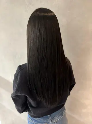 ロング カラー 縮毛矯正　野口 恵のヘアスタイル