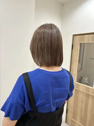 ミディアム カラー ボブ/ハイトーン 立川loose 下田のヘアスタイル