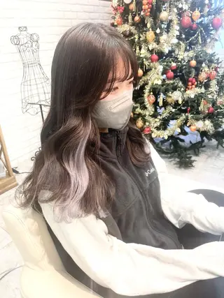 ミディアム カラー ヘアアレンジ ブリーチなし/ レイヤー🌿runaのヘアスタイル