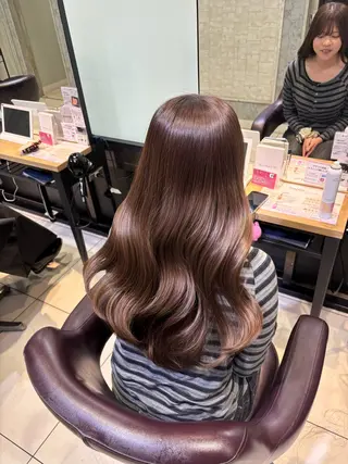 ロング カラー ヘアアレンジ 髪質改善韓国レイヤー /艶カラー/miyuのヘアスタイル