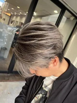 カラー バレイヤージュモデル 募集中宮本宗嵩のヘアスタイル