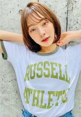 ショート IVE所属・ダブルカラー🤍 髪質改善／原島のヘアスタイル