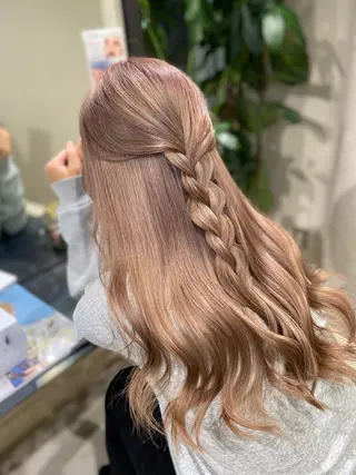 カラー ハイトーン✨艶髪💘 💘 AYANO💘のヘアスタイル