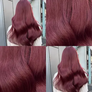 ロング カラー ガーリー♡女の子っぽ ヘア♡ピンクカラー♡のヘアスタイル