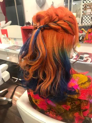 ロング カラー オーストヘアー ミコ所属・岩谷/ブリーチ 🫧透明感カラーのヘアスタイル