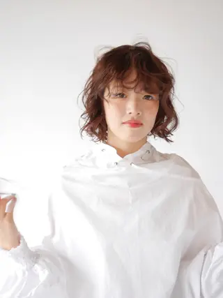 ショート パーマ sourire  西大分所属・Sourire西大分 ☘️いけだ　あおいのヘアスタイル