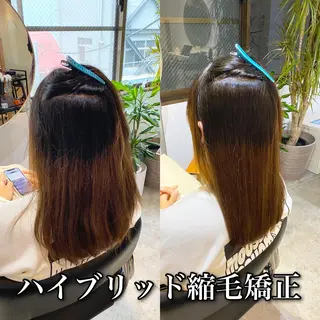 ロング パーマ ブリーチ縮毛矯正/ デサキ ショウヘイのヘアスタイル