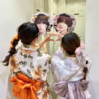 ヘアアレンジ ハイトーンカラー/ 長さだし🐇きょうかのヘアスタイル