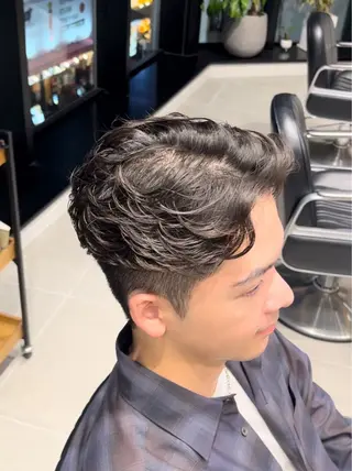 ショート Groomers Tokyo所属・大山慧也/メンズ/ フェード/バーバーのヘアスタイル