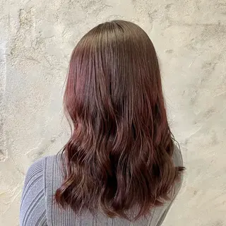 ミディアム カラー 神谷 有音/顔周り/美髪のヘアスタイル