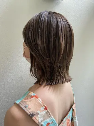 ミディアム ボブ/透明感カラー 🧸YUI❤️のヘアスタイル