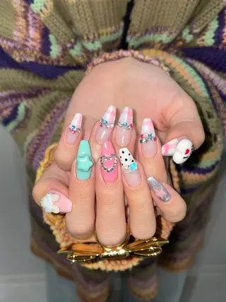 ネイル GO TODAY 吉祥寺Glint所属・うの 韓国ﾈｲﾙ໒꒱⋆⭒˚のネイルデザイン