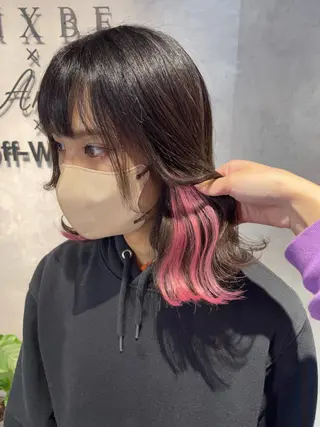 ミディアム Cielro【 シェイロ 】所属・Cielro/ダブル カラー/西田咲希のヘアスタイル