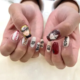 ミディアム 池袋痛ネイル Nok. 渡辺のネイルデザイン