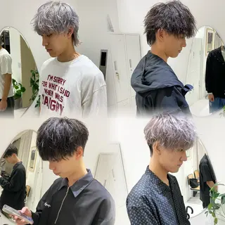 ミディアム men'ssalon Zina天神所属・✨髪質改善/顔周りカ ット/縮毛矯正✨三隅のヘアスタイル