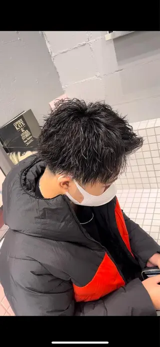 ショート パーマ メンズ 【メンズ特化】 寺田遥輝のヘアスタイル