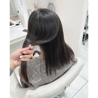 セミロング パーマ 韓国ヘア 🎀中川綾乃🎀のヘアスタイル