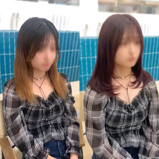 ミディアム MEGULI所属・新田 琴美/ 透明感/レイヤーのヘアスタイル