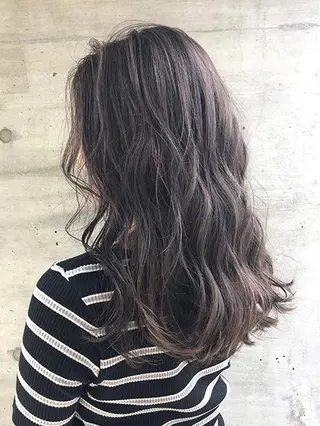 セミロング EARTH関内店 地主のヘアスタイル